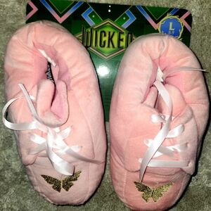 Universal Soft Pink Slippers with Gold Accent From The Movie Wicked